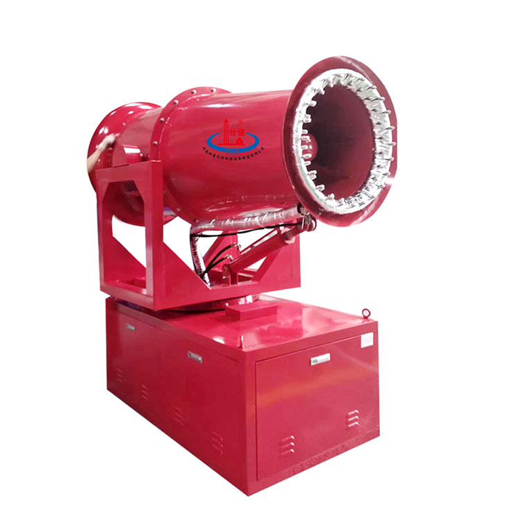 What are the functions of the fog cannon machine?